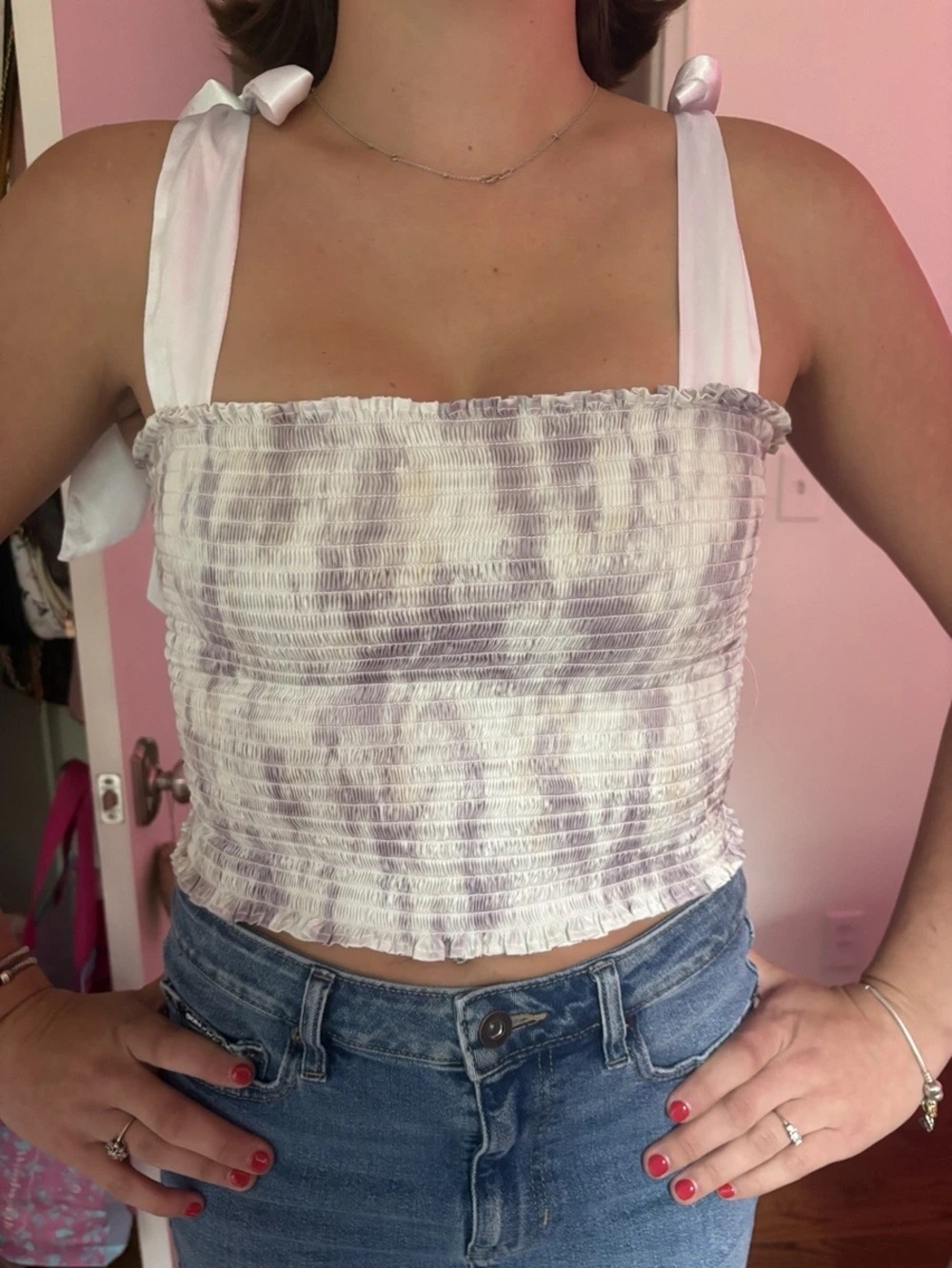KOCH- Cece Top Lavender Tie Dye Size XS